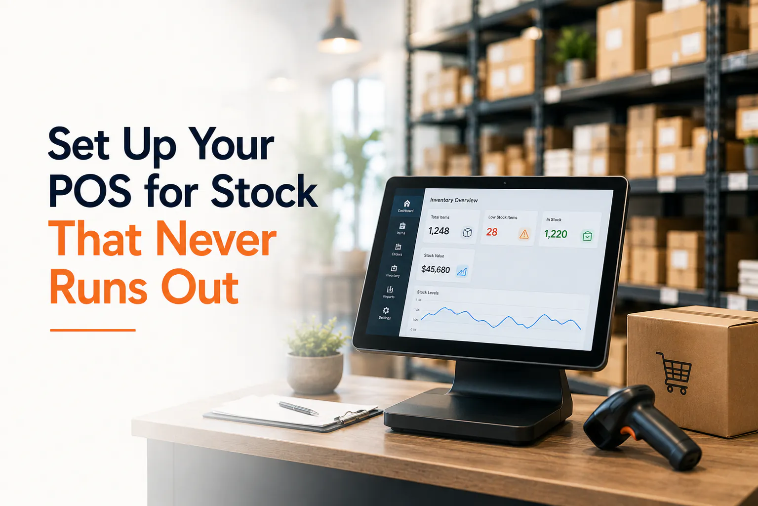 How to set up your POS for stock that never runs out