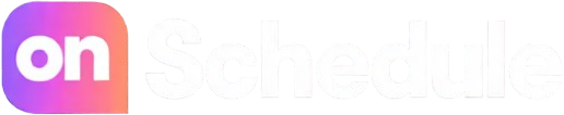 Logo onSchedule — Nền tối
